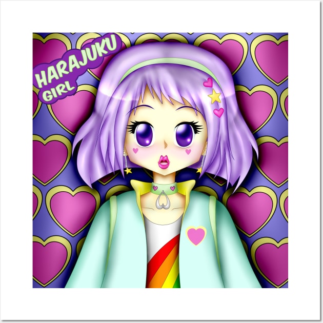 Harajuku Girl Wall Art by PunkBune